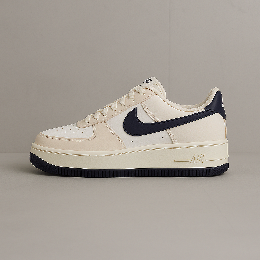 Nike Air Force 1 PLT.AF.ORM WMNS "Summit White / Navy"