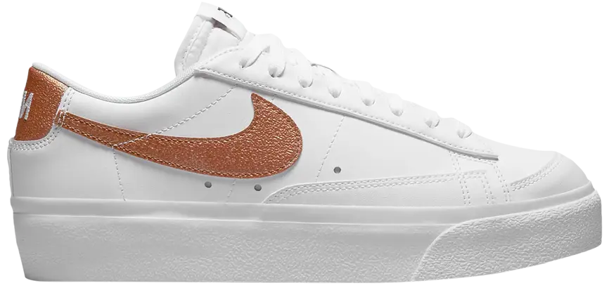 Nike Blazer Low Platform "White Metallic Copper"