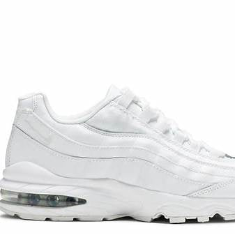 Nike W Air Max 95 – White / Metallic Silver